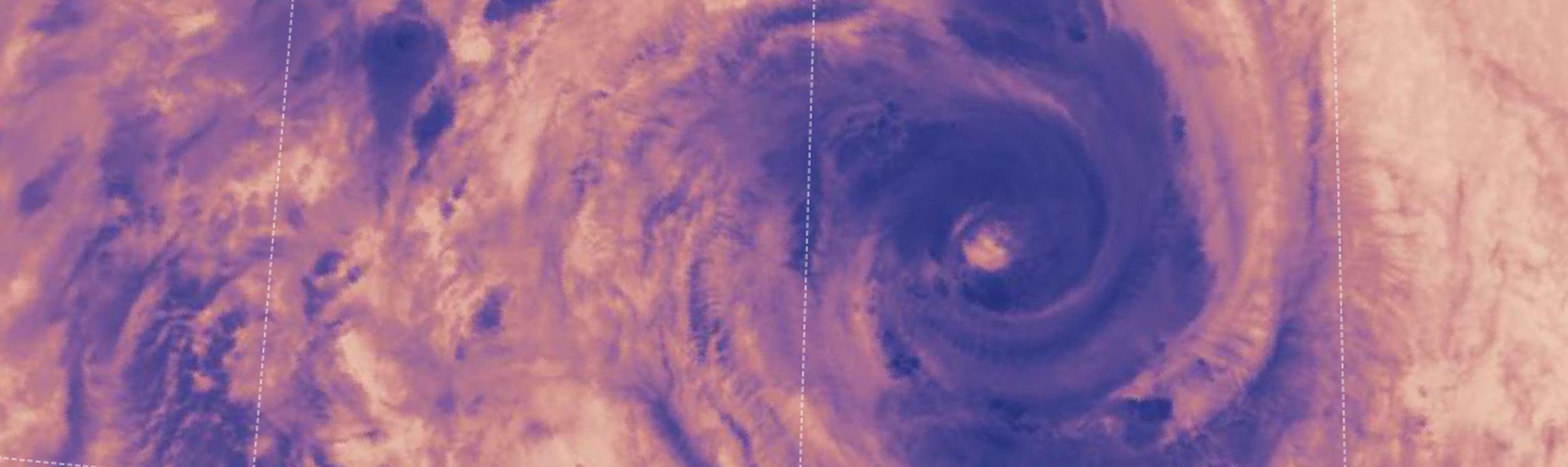 image taken by LANCE of hurricane
