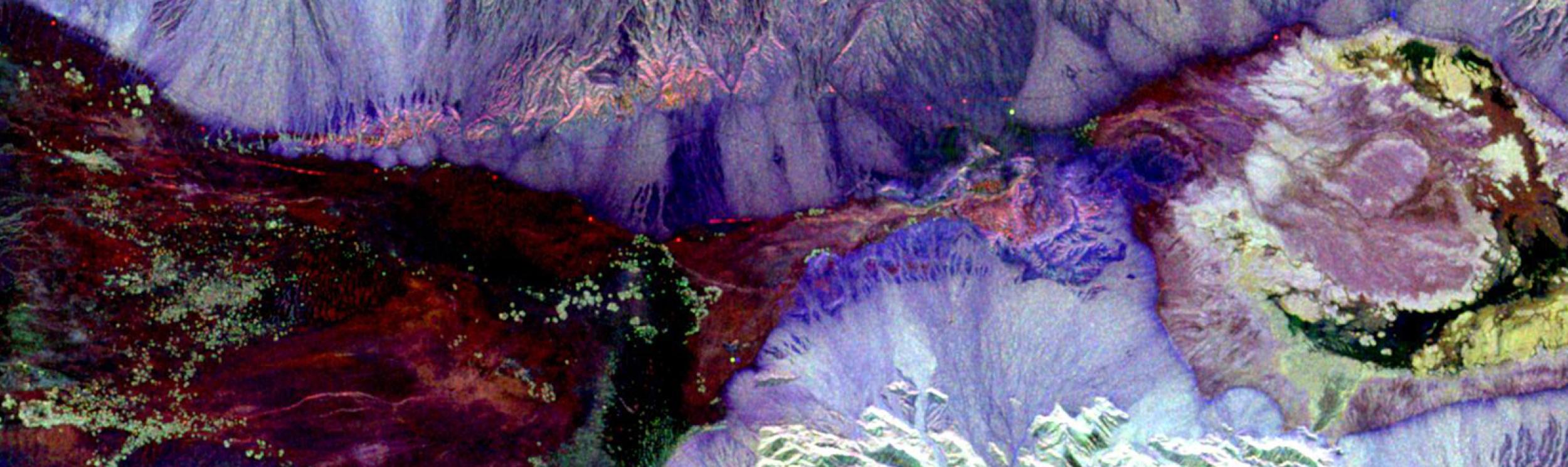 Color Image of Death Valley, California from SIR-C