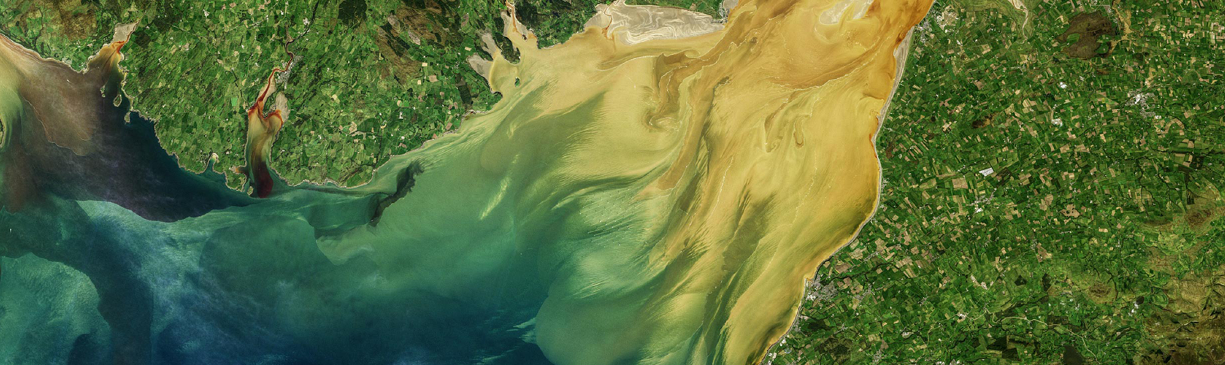 Satellite view of the Solway Firth