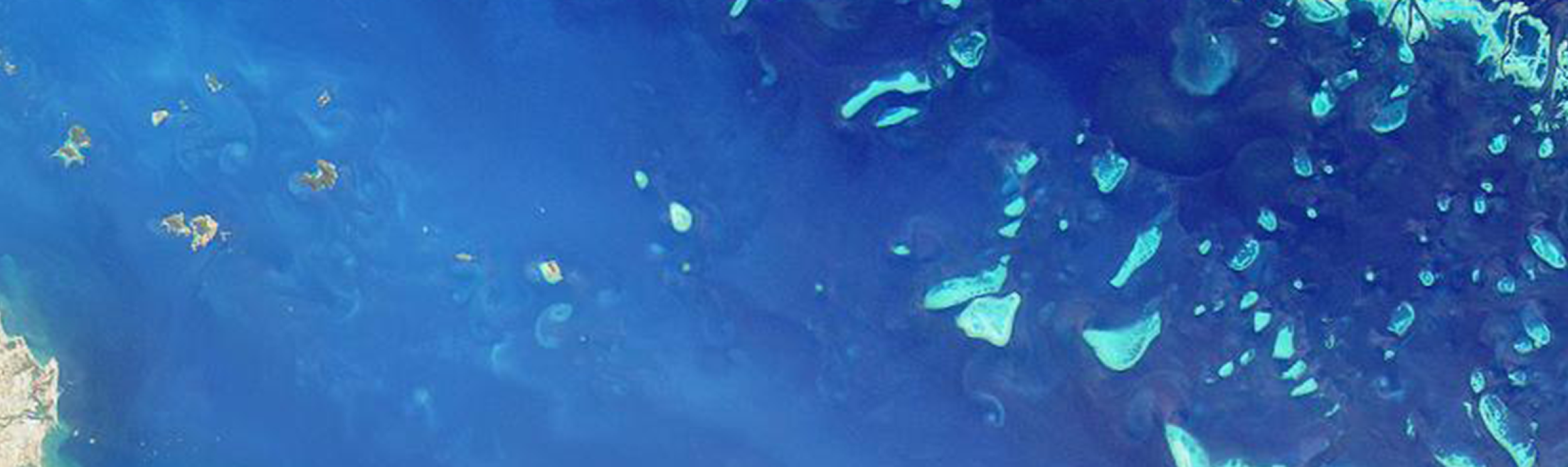 Satellite image of Great Barrier Reef