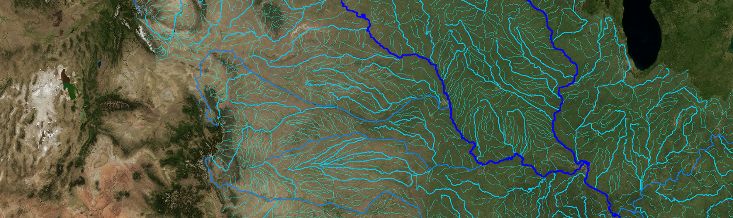 Map of the Mississippi River Watershed