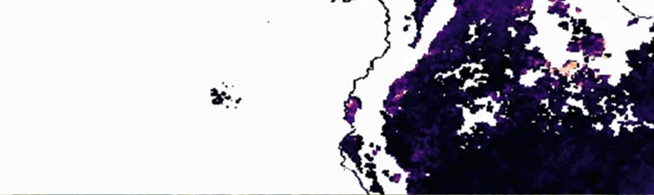 GIS image of an unspecified landmass.