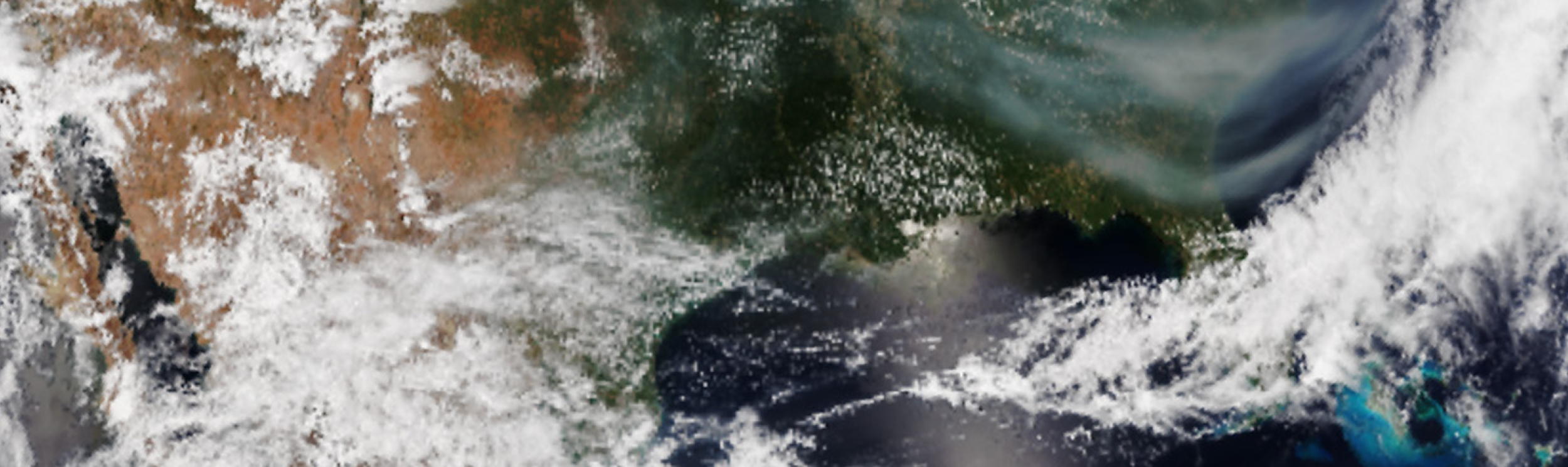 Image of a scientific map displaying atmospheric data over most of the United States