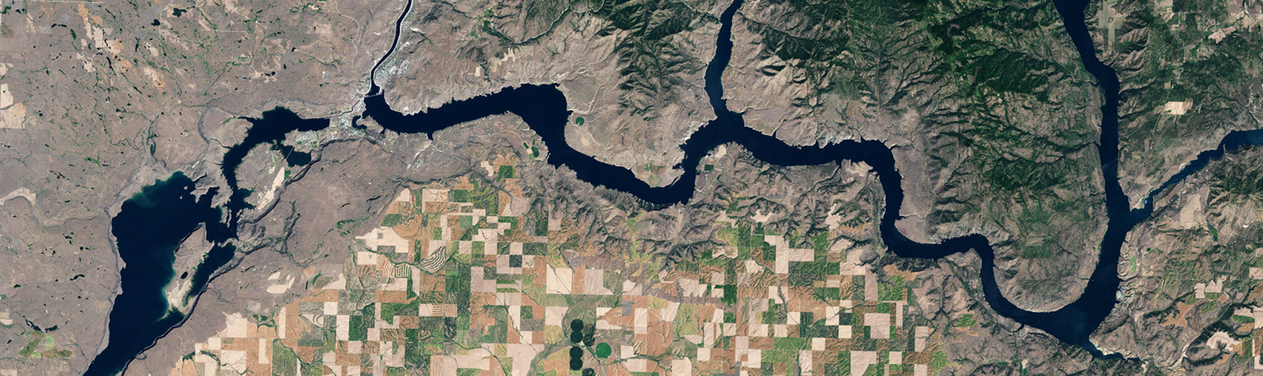 Image of a Reservoir from Orbit