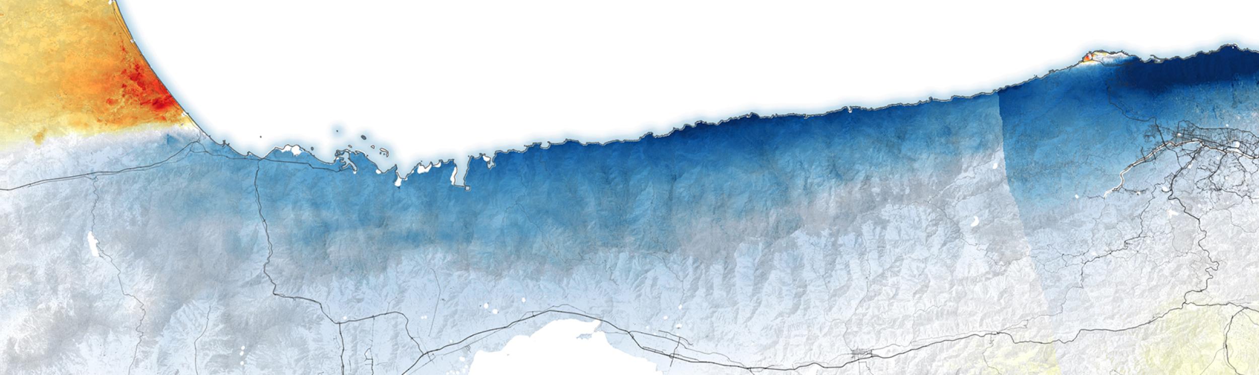 Radar image from the NISAR satellite show that La Guaira and nearby areas experienced significant ground displacement from the June 2026 temblors.