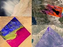 an image collage of GIS generated images