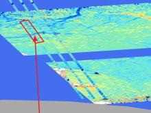 SWOT sea ice height data