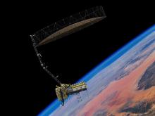 NISAR in orbit above Earth