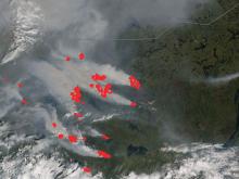 July 2026 wildfire near Great Bear Lake, Northwest Territories, Canada