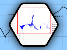 close up of water coverage from the OPERA DSWx HLS tutorial