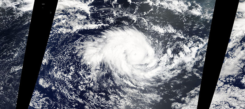 Cyclone Cebile on 28 January 2018 (MODIS/Terra)